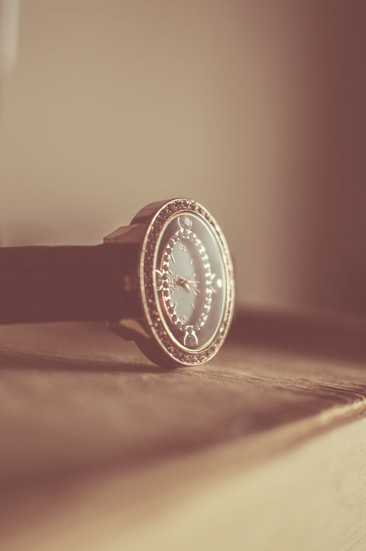 Vintage Square Watch - Brown Leather