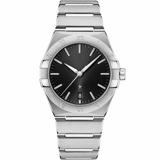 Gents Dress Watch Black Steel 39mm product photo