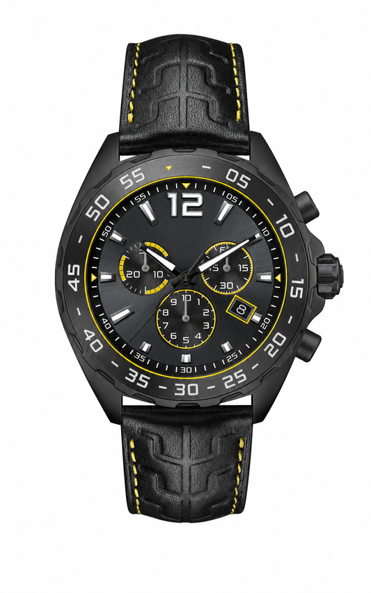 Racing chronograph watch product photo